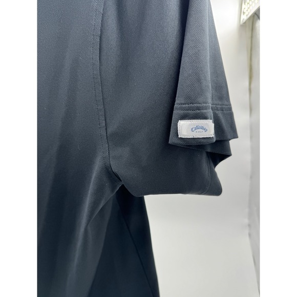 Callaway Mens Classic Golf Black Polo Shirt Large Breathable Performance‎ - Picture 3 of 11